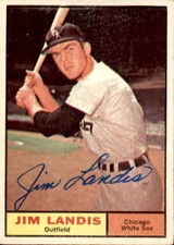 Jim Landis Chicago White Sox 1961 Topps Signed Baseball Card #271 DECEASED