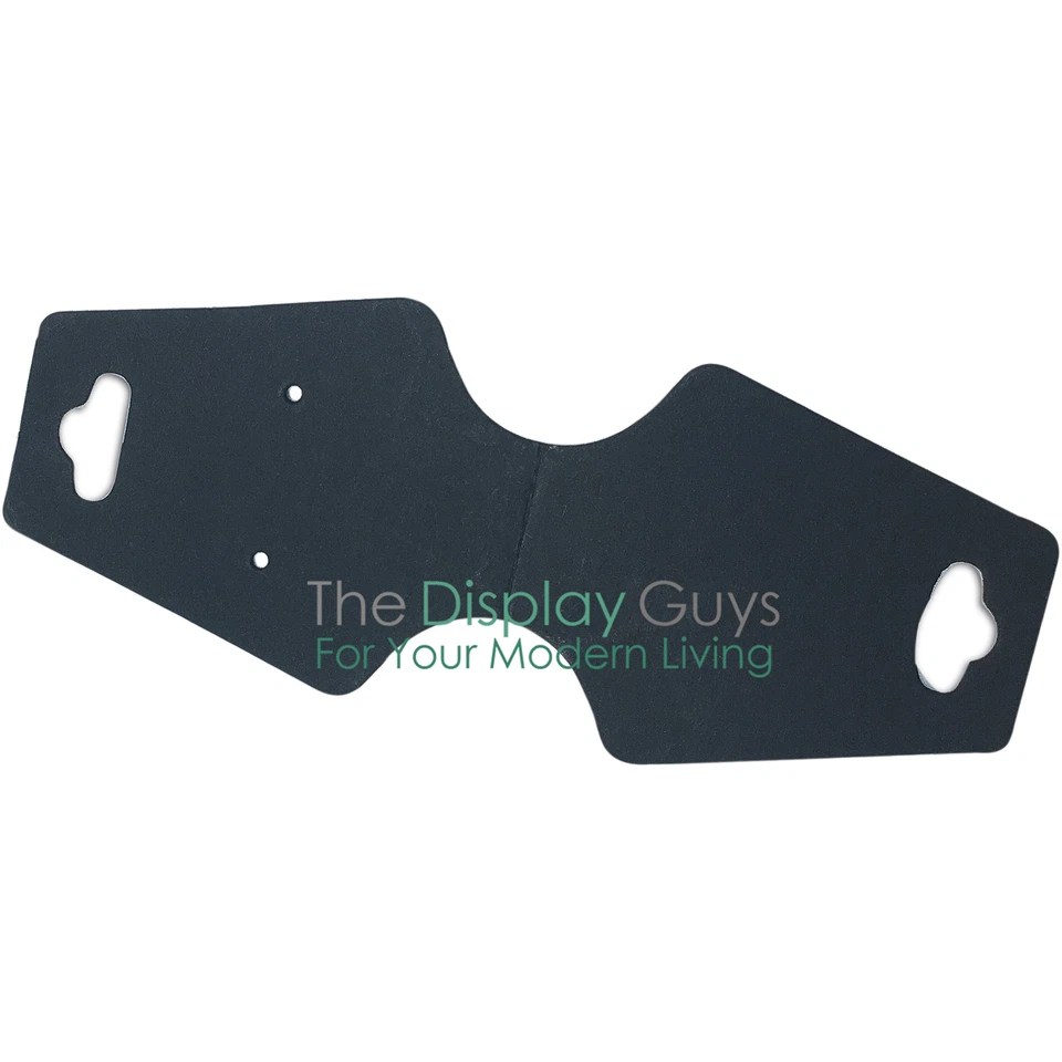 500 piezas Plegables Pendientes de Papel Negro Collar Exhibición Tarjetas Colgantes para Joyería Foto 2 de 3