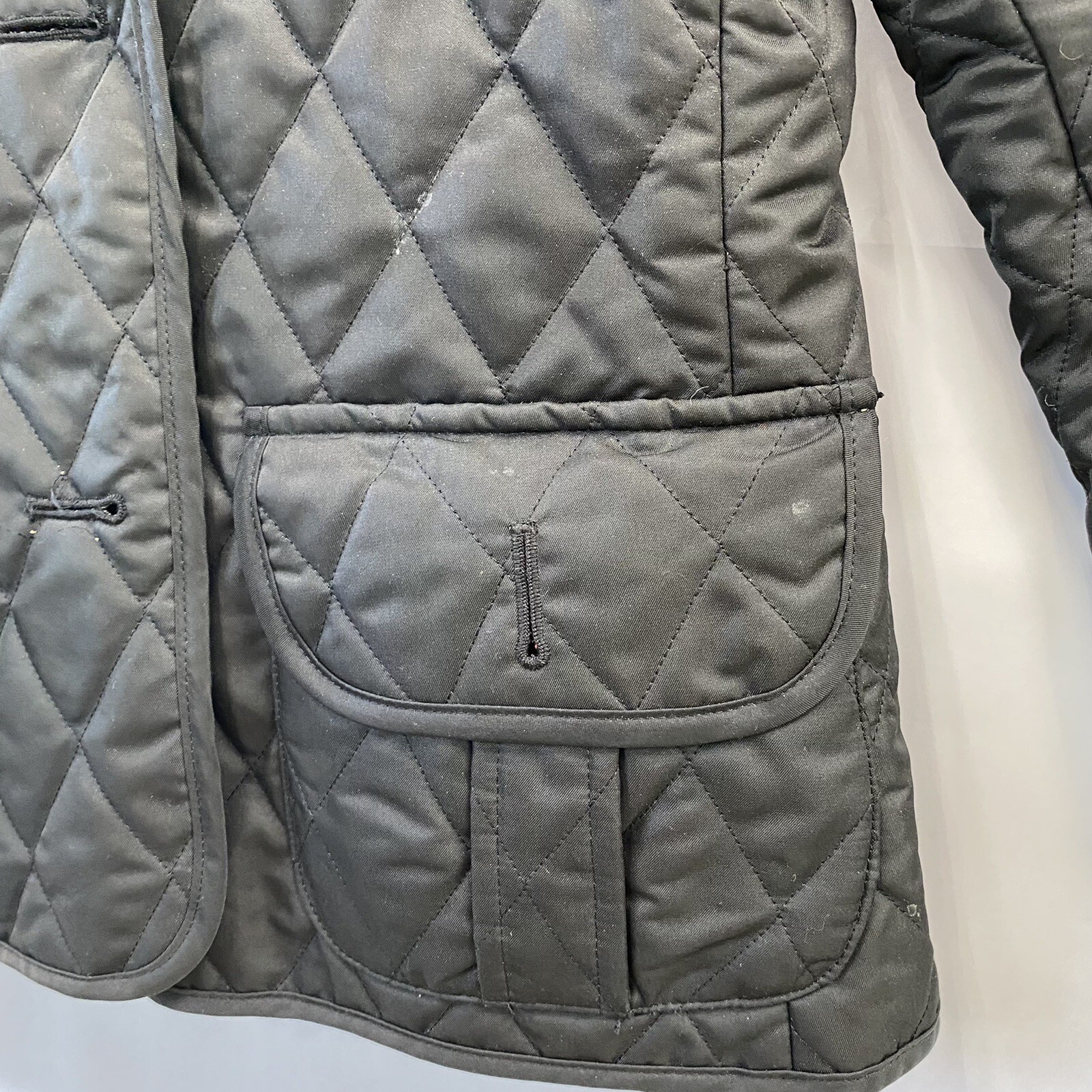 Burberry Britt Women’s Quilted Utility Jacket Black s… Gem