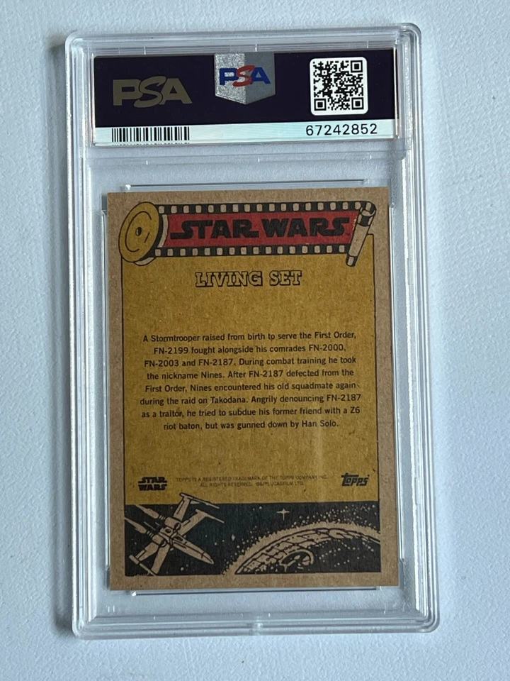2021 Topps Star Wars Living Set #208 FN-2199 PSA 10 LOW POP The Force Awakens - Image 2 of 2