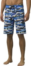 prAna Men's Sediment Board Shorts - vortex blue - Size 36"