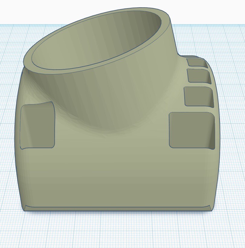 52mm ANGLED Boost Gauge Pod Vent Mount (MAXAirflow Tech) for Audi B5 S4