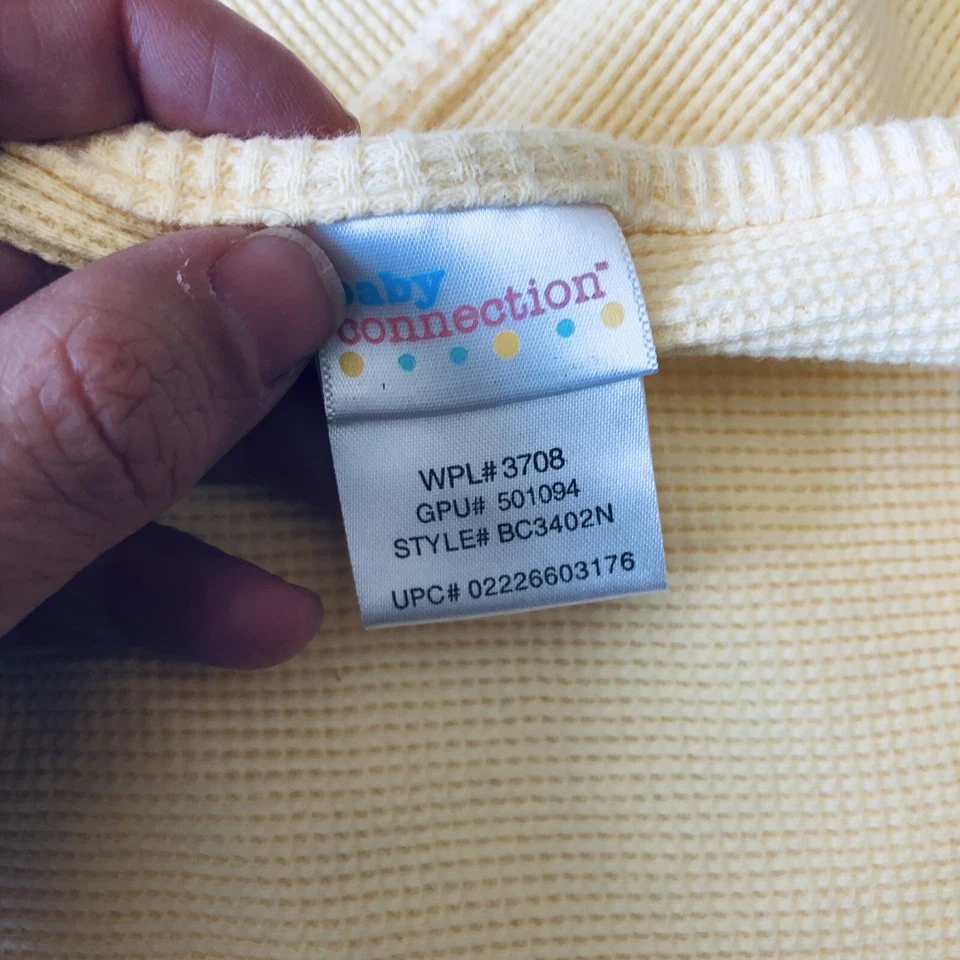 Teddy Bear and Duck Toy  Yellow Thermal Waffle Cotton Baby Blanket - Изображение 2 из 3