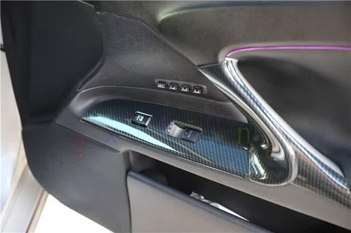 Carbon Fiber Look Window Lift Lock Switch Panel Trim For 2006-2010 LEXUS IS250 - Picture 14 of 14