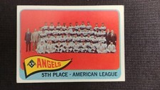 1965 Topps Baseball card # 293 Angels Team card  ( VERY GOOD CONDITION)