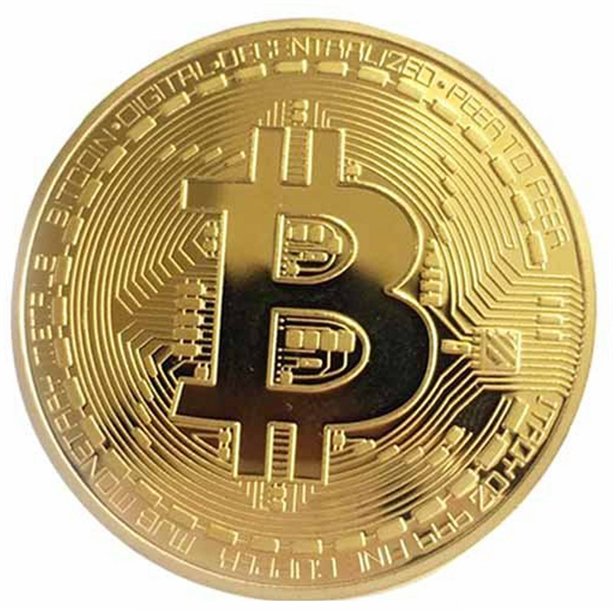 Souvenir Bitcoin Physical Gold Coloured Collectible BTC Commemorative Gift  | eBay UK