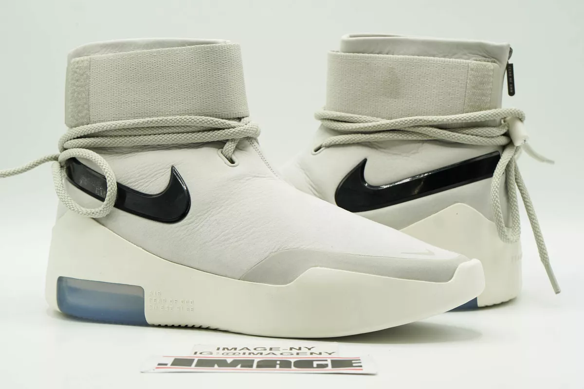 NIKE AIR FEAR OF GOD 1 NEW SIZE 7.5 SHOOT AROUND LIGHT BONE BLACK AT9915 002