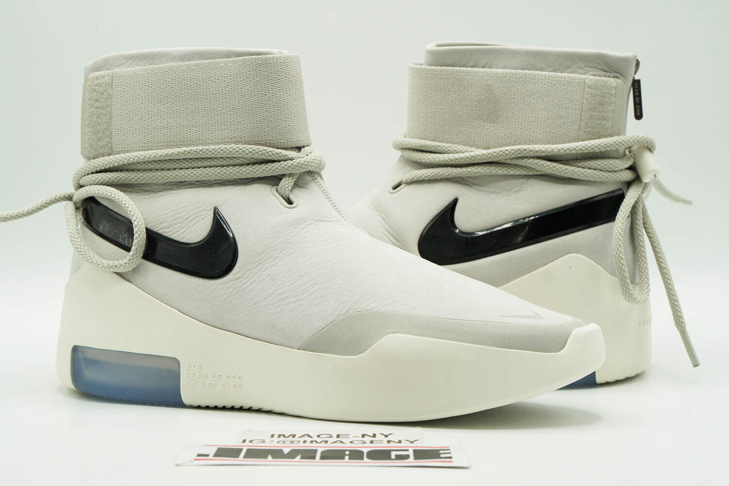 Roux En particular punto final NIKE AIR FEAR OF GOD 1 NEW SIZE 7.5 SHOOT AROUND LIGHT BONE BLACK AT9915  002 | eBay