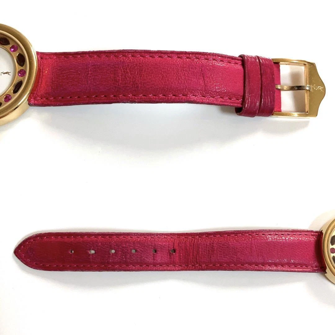 SAINT LAURENT (YSL) Orologio Yves Saint Laurent YSL bijou Oro Rosa logo vintage raro