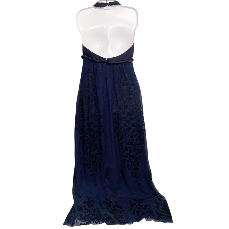 Kay Unger Dress Womens Size 2 Velvet Burnout Silk Prom Formal Fairy Whimsigoth - Image 2 of 4