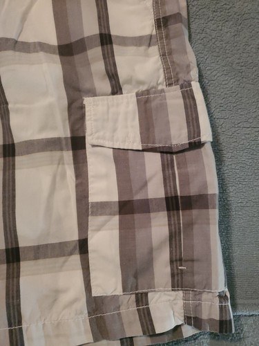 Gray Shorts Plaid Size 32 Billabong Skater Polyester Mens - Picture 5 of 8