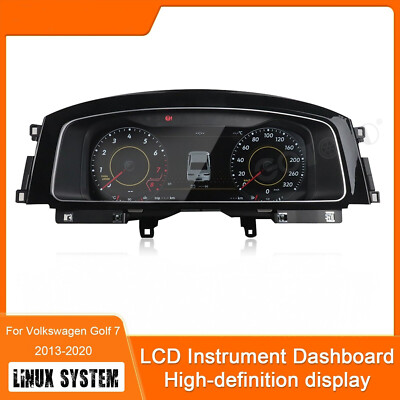 For Volkswagen Golf 7 2013+ Digital Lcd Instrument Cluster Speedometer Dashboard
