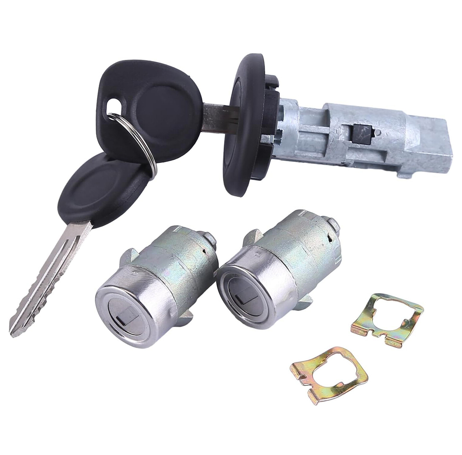 For 2003-2007 Chevrolet Ignition Key Switch Cylinder Kit & 2 Keys and Door Locks