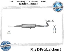 Mittelschalldämpfer für Toyota Yaris (P9) 1.3 VVT-i ab Bj.11.05 Auspuff Dichtung