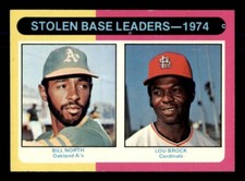 1975 Topps Baseball #309 Stolen Base Leaders Brock EX *d4