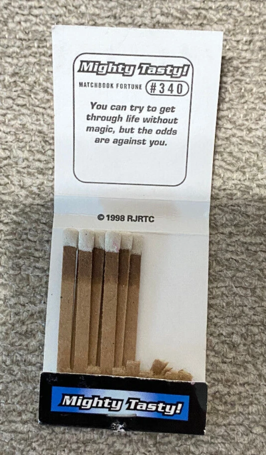 Libro de fósforos de cigarrillos camel Mighty Taste Tobacciana usado RJRTC Foto 3 de 3