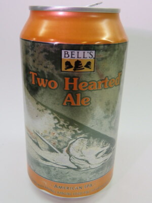 12 oz Craft Beer Empty Can: BELL'S Brewing Two Hearted Ale ~ Comstock, MICHIGAN
