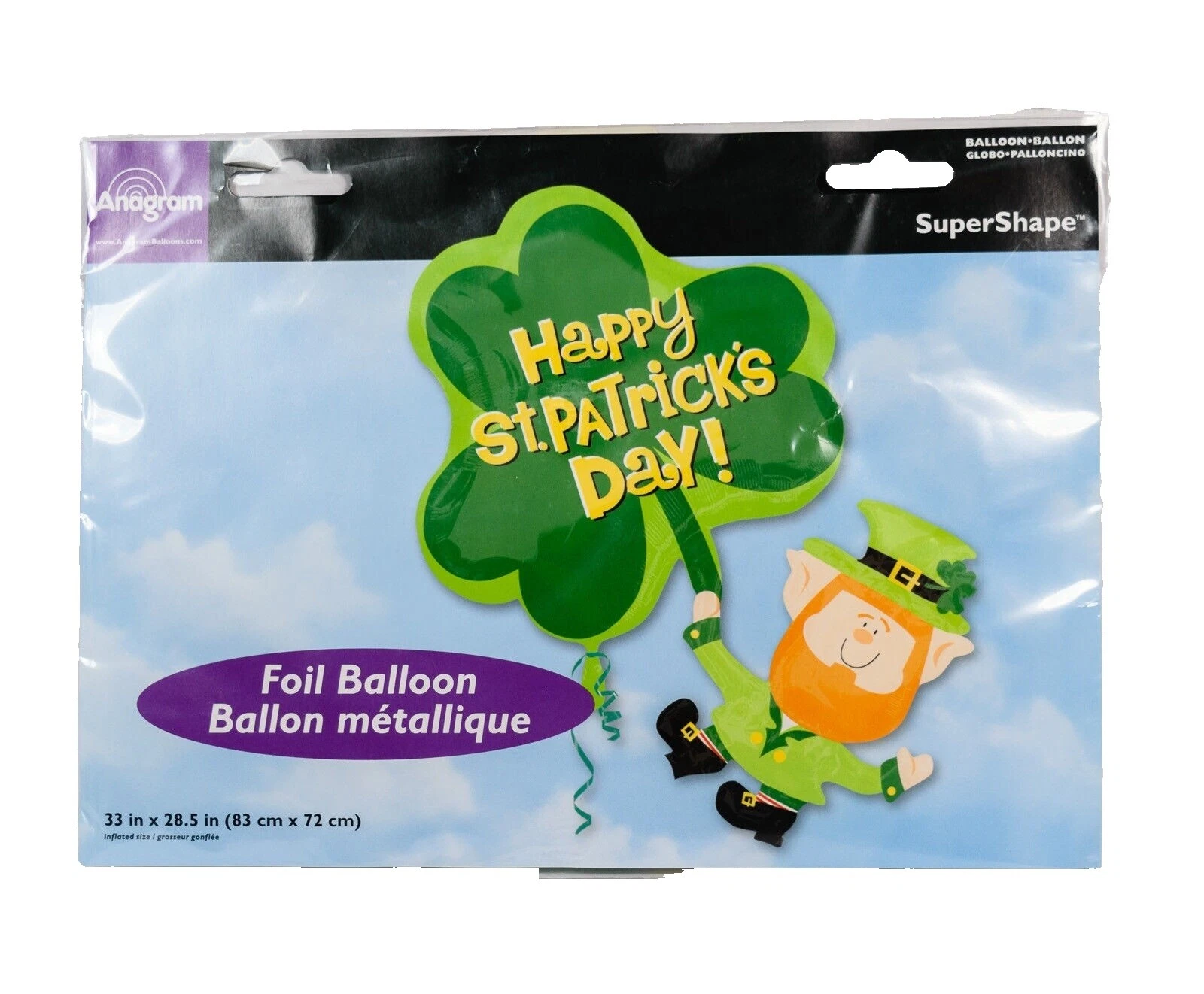 Anagram St. Patrick's Day Globos de papel aluminio de Fiesta