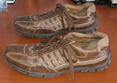 Bass Chesney Walking Oxford Shoes Mens 9M Brown Striped Upper Leather Lace Up Bass Mens Chesney Walking Oxford Shoes Brown Leather Lace Up  main image 2