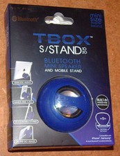 HYPE TBOX BLUETOOTH MINI SPEAKER  MOBILE STAND HYAU-327-BLU; Blue, Brand New 