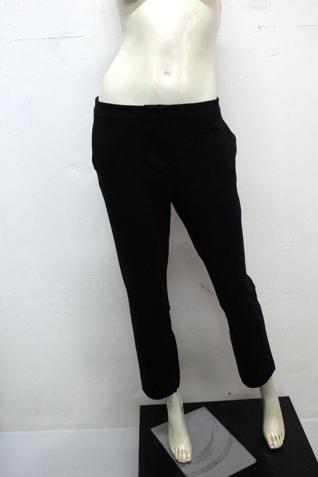 Liu Jo Woman Pantalone Size 44 Jeans Black Pant Trousers Regular Logo Woman - Image 3 of 4