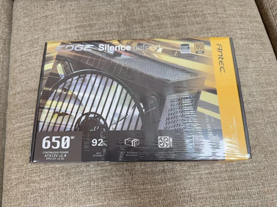 New in Box 650W 80+ Gold ATX Gaming Power Supply PSU Fully Modular FREE SHIPPING - Image 2 of 4