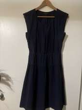 Madewell Navy Silk Dress 4