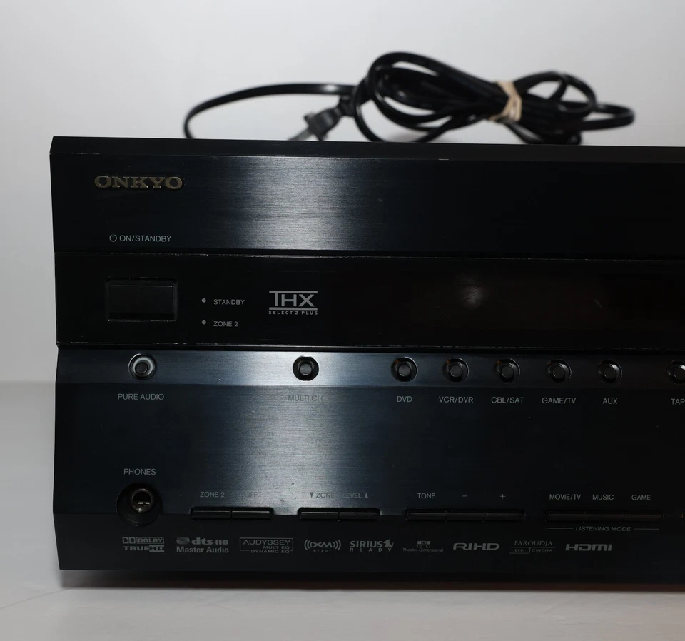 Onkyo TX-SR706 7.1 HDMI AV Amplifier Receiver Black TESTED WORKS No Remote - Image 3 of 4