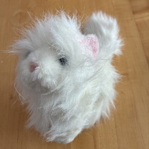 Ganz Webkinz White PERSIAN CAT Plush Kitty Cat Stuffed Animal Full Size NO CODE