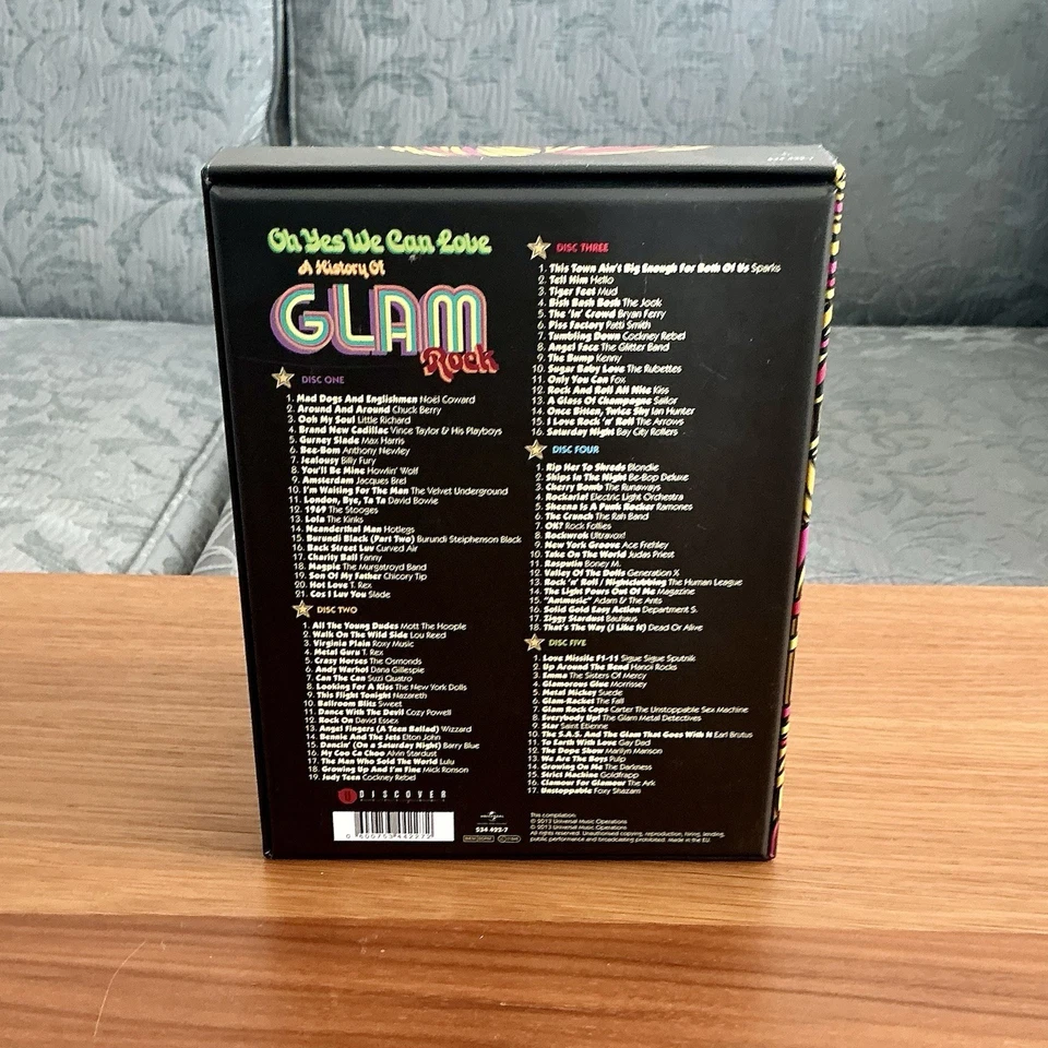 OH YES WE CAN LOVE: 5CD BOX SET HISTORY OF GLAM ROCK T REX ROXY MUSIC ELTON JOHN - Image 2 of 4