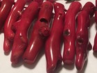 VINTAGE DEEP NICE NATURAL RED CORAL NECKLACE, 925 Clasp 👍 — photo 2