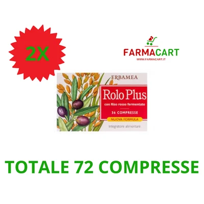 ERBAMEA SRL ROLO PLUS KIT 2 CONFEZIONI DA 36 COMPRESSE
