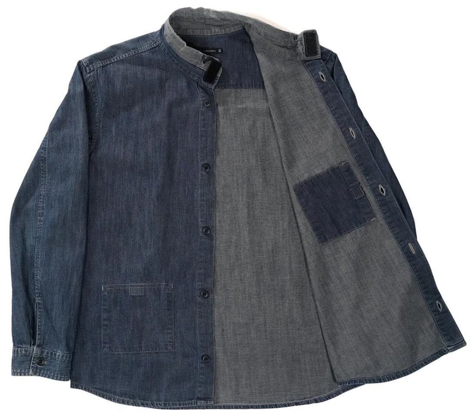 MARITHE FRANCOIS GIRBAUD Denim Shirt Size M Vintage Y2K Used - Image 4 of 4