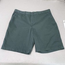 Banana Republic Aiden Shorts Mens 34 Misty Green Stretch Chino Preppy Classic