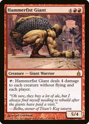 Hammerfist Giant [Ravnica: City of Guilds] Lightly Played