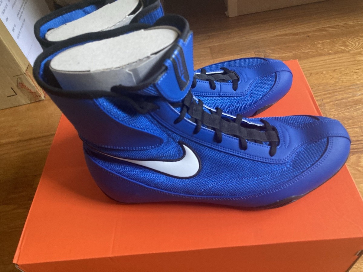 Nike Boxing Shoes Machomai 2 Men's 11.5 US Blue/Black/White | eBay