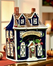 Blue Sky Clayworks APPLETON ESTATE Tea Light Candle House Fall Autumn NEW