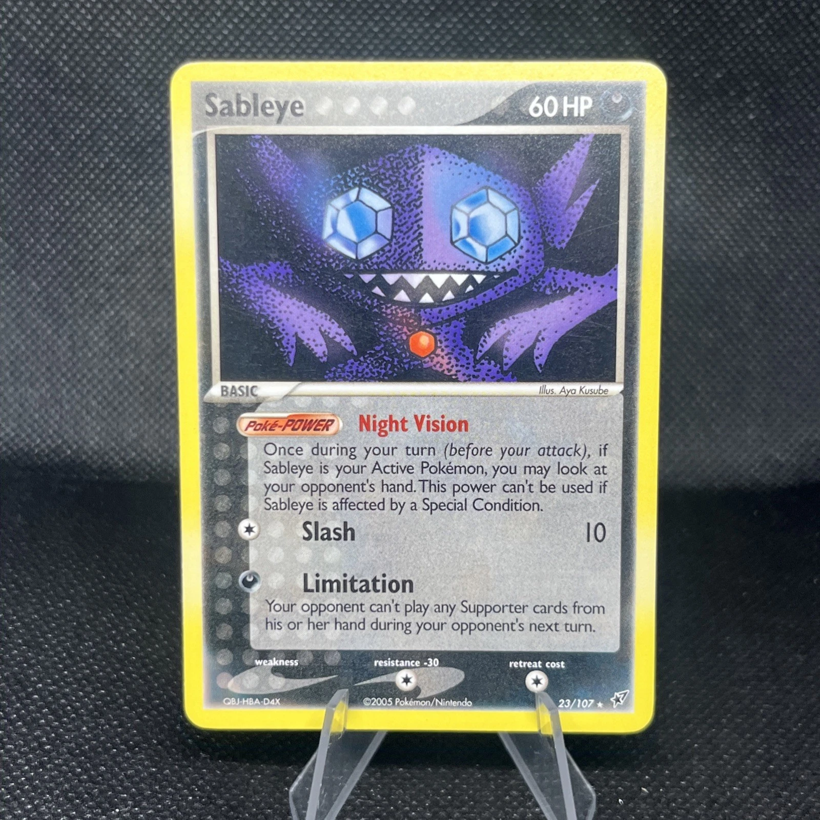 Sableye 23/107 Deoxys Rare pokemon card mint