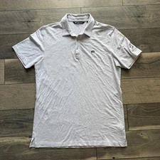 Travis Mathew White Short Sleeve Golf Polo Shirt Mens Medium The Club Castlewood