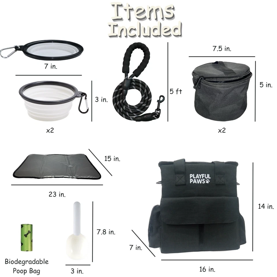 Dog Travel Bag Backpack- Pet Travel Accessories Included- Airline Approved - Image 2 of 4