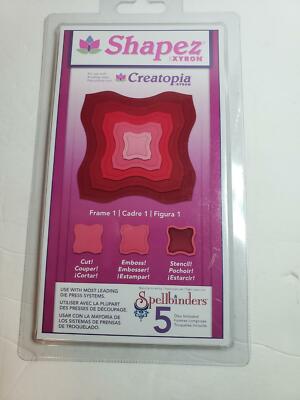 Spellbinders, Shapez, Creatopia  Frame 1 New unopened