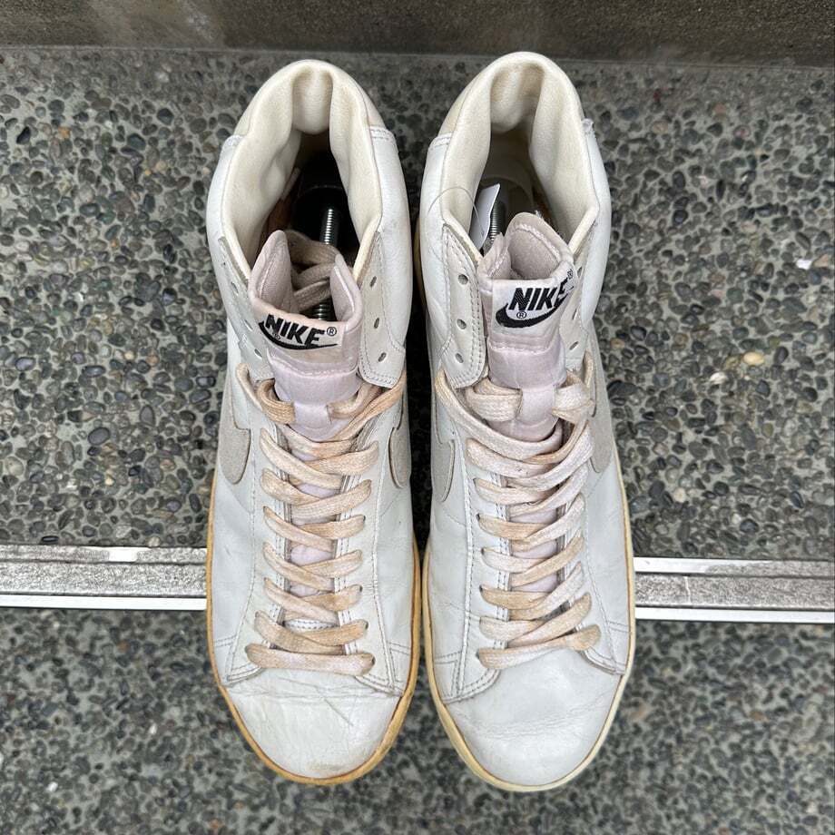 campdrake　NIKE PENETRATOR ホワイト　80s 85 Vintage 1985 Nike Penetrator White Grey Swoosh 850608 KC5 without