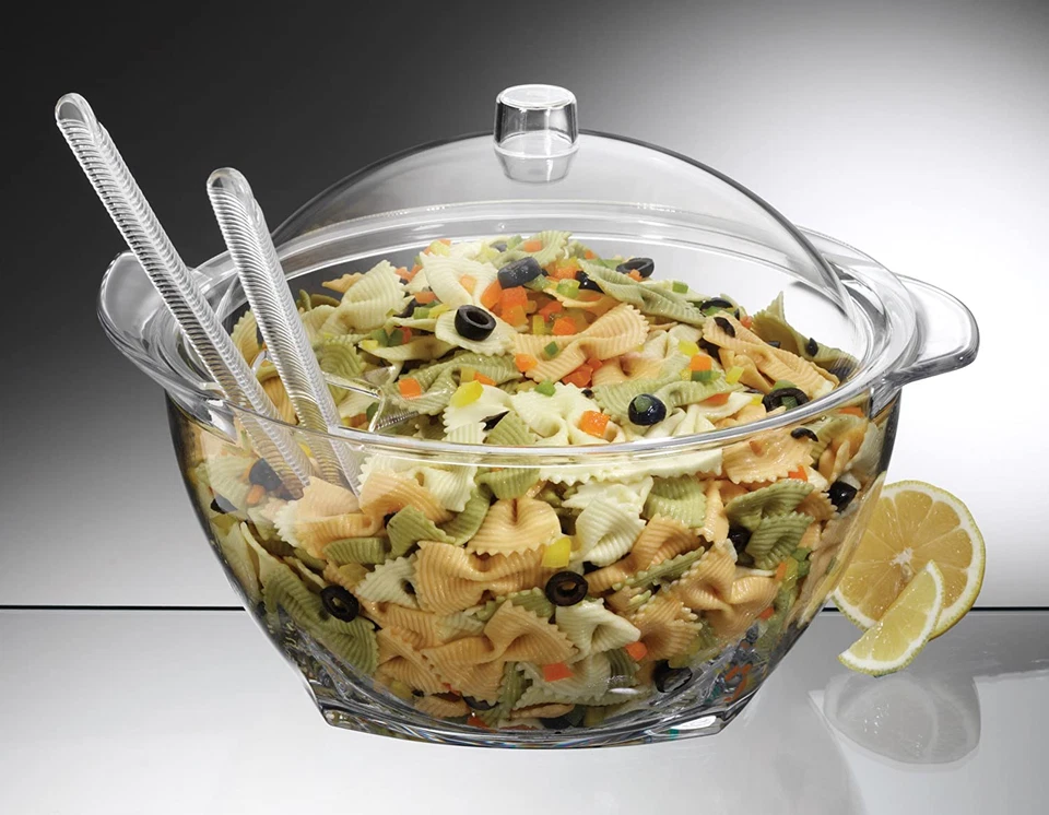 ICED Salad Bowl, 2 Bowls, Lid, 2 Servers, Stay Chilled for Hours - Image 4 of 4