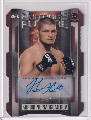 2015 Topps UFC Champions Die-Cut #FF-KN Khabib Nurmagomeddv /50 AUTO