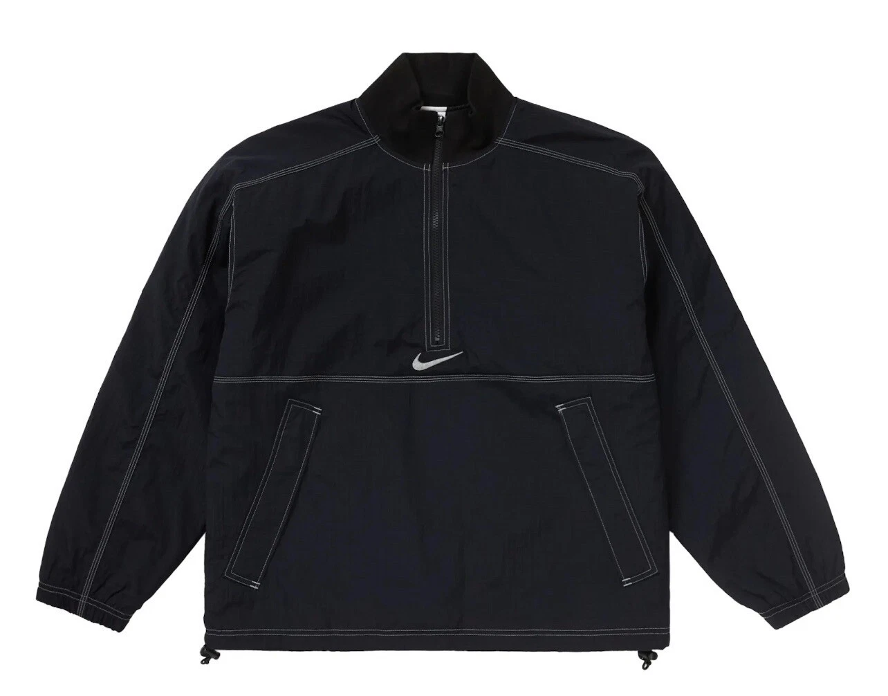 Pull Supreme Nike Ripstop noir à la main taille : extra large