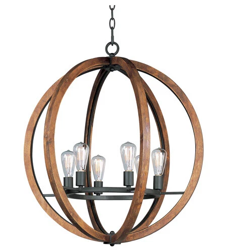 Bodega Bay 6-Light Chandelier w/Bulb - Picture 1 of 1