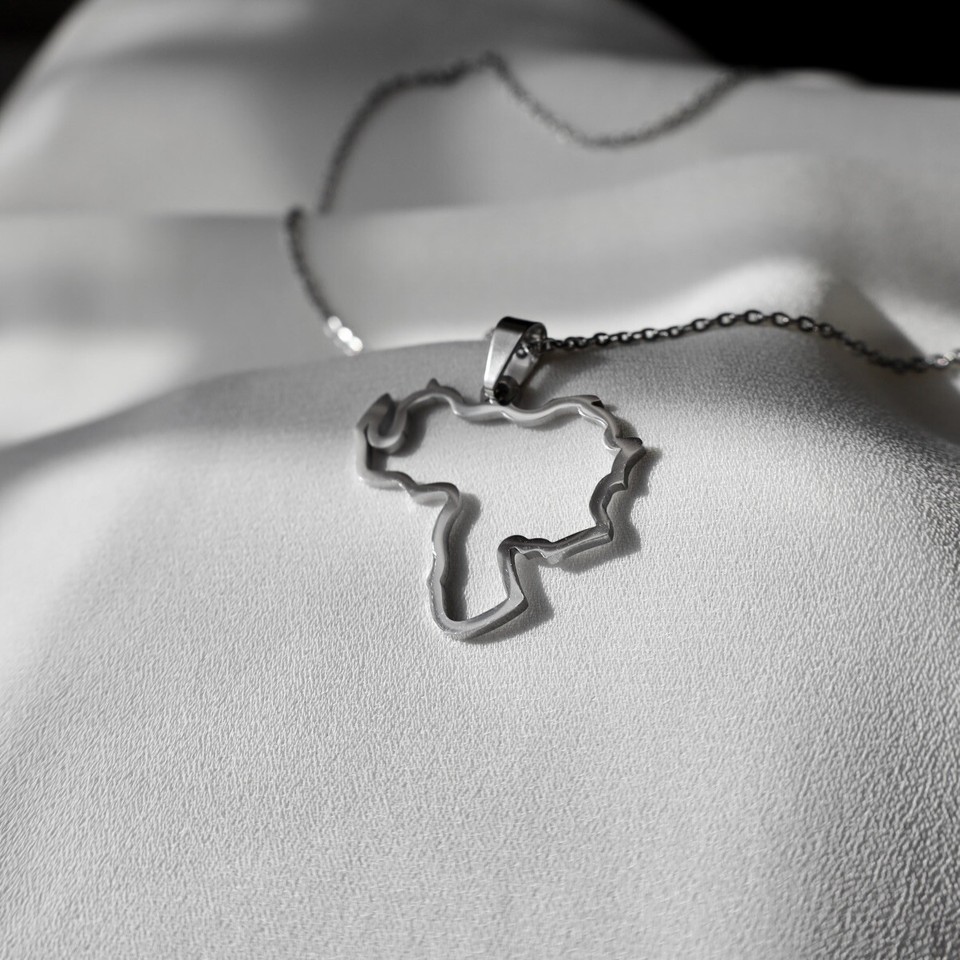 Venezuela Map Pendant Necklace Unisex Stainless Steel Jewelry Gold