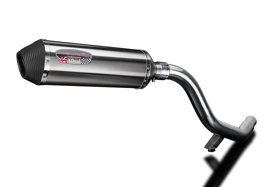 Silenciador de escape de acero inoxidable X-Oval de 13,5" sin cordones Triumph Tiger 1200 Explorer 12-21 Foto 4 de 4