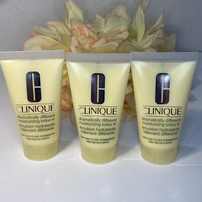 3X Clinique Dramatically Different Moisturizing Lotion + = 3oz / 90ml FreeShip