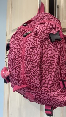 Kipling Firefly Pink Nylon Medium Backpack Bookbag With Arno The Monkey s-l400.jpg main image 4